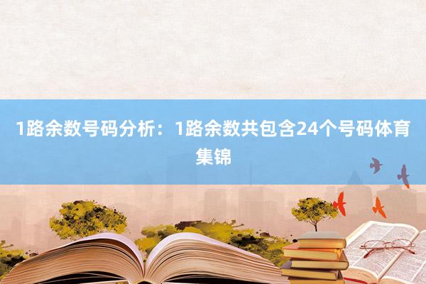 1路余数号码分析：1路余数共包含24个号码体育集锦