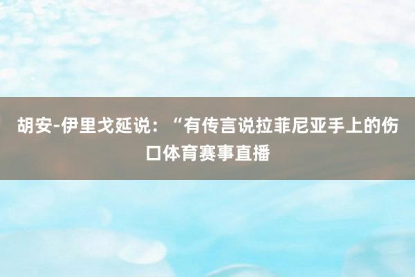 胡安-伊里戈延说：“有传言说拉菲尼亚手上的伤口体育赛事直播