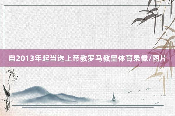自2013年起当选上帝教罗马教皇体育录像/图片