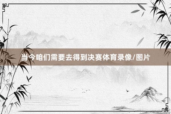 当今咱们需要去得到决赛体育录像/图片