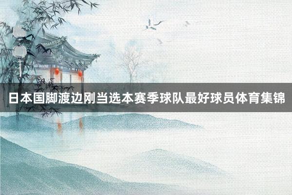 日本国脚渡边刚当选本赛季球队最好球员体育集锦