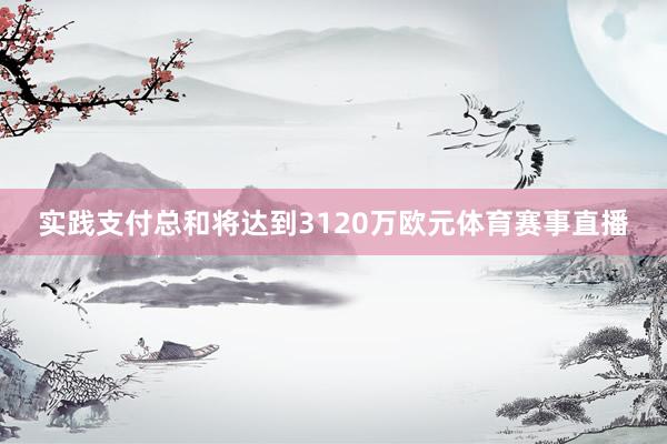 实践支付总和将达到3120万欧元体育赛事直播