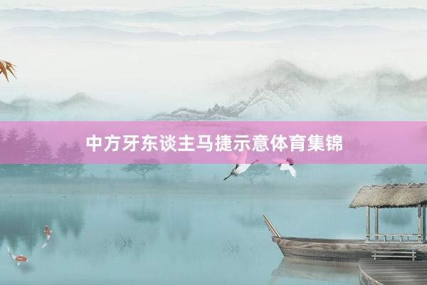 中方牙东谈主马捷示意体育集锦