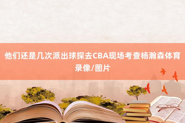 他们还是几次派出球探去CBA现场考查杨瀚森体育录像/图片