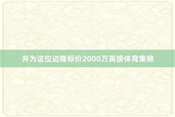 并为这位边锋标价2000万英镑体育集锦