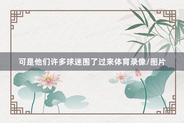 可是他们许多球迷围了过来体育录像/图片