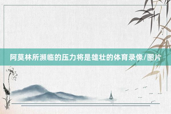 阿莫林所濒临的压力将是雄壮的体育录像/图片