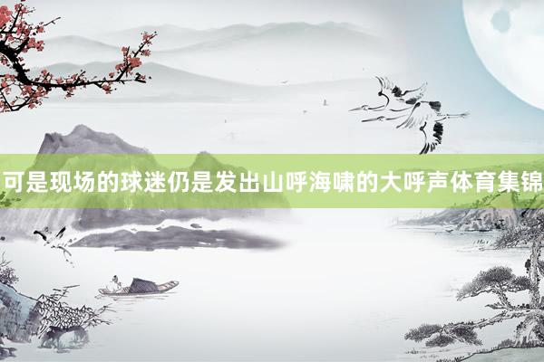 可是现场的球迷仍是发出山呼海啸的大呼声体育集锦