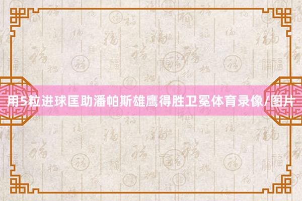 用5粒进球匡助潘帕斯雄鹰得胜卫冕体育录像/图片