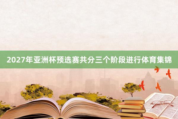 2027年亚洲杯预选赛共分三个阶段进行体育集锦