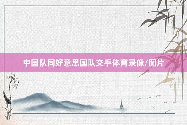 中国队同好意思国队交手体育录像/图片