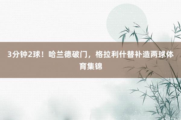 3分钟2球！哈兰德破门，格拉利什替补造两球体育集锦