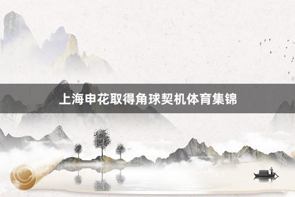上海申花取得角球契机体育集锦
