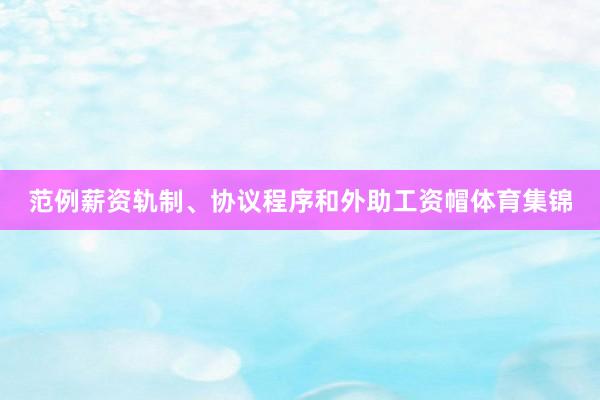 范例薪资轨制、协议程序和外助工资帽体育集锦