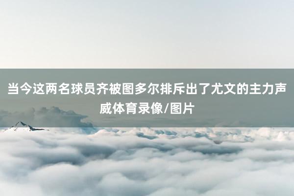 当今这两名球员齐被图多尔排斥出了尤文的主力声威体育录像/图片
