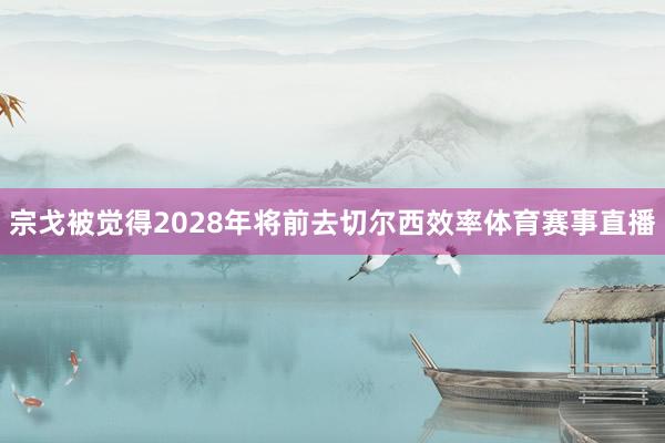 宗戈被觉得2028年将前去切尔西效率体育赛事直播