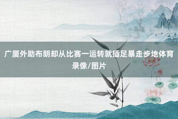 广厦外助布朗却从比赛一运转就插足暴走步地体育录像/图片