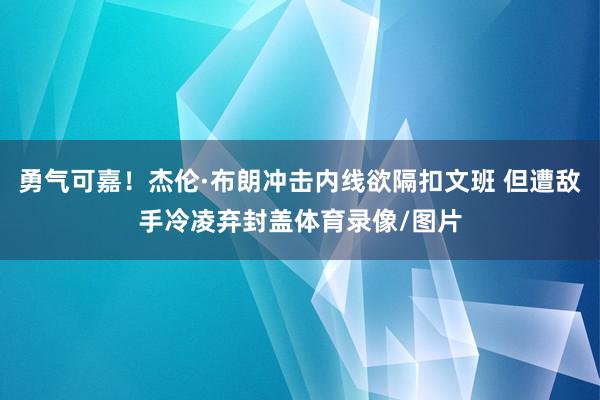 勇气可嘉！杰伦·布朗冲击内线欲隔扣文班 但遭敌手冷凌弃封盖体育录像/图片