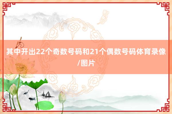 其中开出22个奇数号码和21个偶数号码体育录像/图片